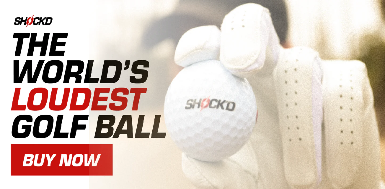 Shock'd Golf Balls Banner